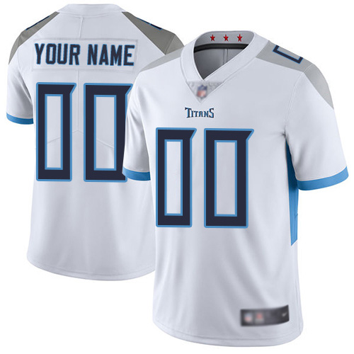 Youth Tennessee Titans ACTIVE PLAYER Custom White Vapor Untouchable Limited Stitched Jersey